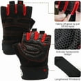 thumbnail image 4 of Men Women Wristband Shockproof Weight Lifting Gloves, 4 of 6