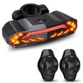 thumbnail image 1 of CHOK 5-in-1 Smart Bike Tail Light with Turn Signals and Brake Light  Bike Horn Bike Alarm USB Rechargeable Bike Rear Light with Remotes, 1 of 7