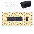 thumbnail image 3 of Disketp Watercolor Bee Honey Honeycomb Bee Gaming Mouse Mat Long Extended Mouse Pad Desk Mat Non-Slip Rubber Mice Pads Stitched Edges(315.5 x 16 x 0.12 Inches), 3 of 8