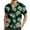 Green, variant on Men T Shirts European Beach Men Trendy Comfortable Loose Sports Foreign Trade Business Casual Collar Button Open Shirt Short Sleeve Shirt Stage Clothes Musicians