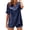 Navy, variant on T Shirts for Women 2026 Summer Short Sleeve V Neck Satin Loose Dressy Casual Office Work Tshirt Blouse