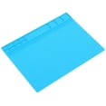 thumbnail image 3 of Silicone Heat Resistant Soldering Electronic Repair Mat Maintenance Insulation PadLight Blue SHENMO, 3 of 10