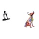 thumbnail image 1 of Figura de escritorio,Escultura abstracta de pensador para decoración de oficina y hogar.,Figura decorativa,Estatua de perro coleccionable,decoración de grafiti artesanal,Escultura de perro, 1 of 8