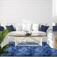 thumbnail image 4 of Junovo Luxury Velvet Shag Area Rug Modern Indoor Fluffy Rugs, Extra Comfy and Soft Carpet For Bedroom Living Room Kids Room,8'x10',Indigo, 4 of 7