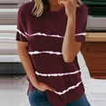 thumbnail image 4 of Birdeem Blouse Décontractée Imprimée à Manches Courtes Col Rond T-Shirt, 4 of 6