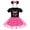Black + Hot Pink, variant on Baby Girl Toddler Kids Birthday Party Dress Halloween Mouse Costume Short Sleeve Princess Polka Dots Mini Tutu Tulle Dress Headband Set Christmas Carnival Fancy Dress Up 6 Years Red + Black