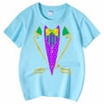 thumbnail image 5 of HNMKIU Chemise Décontractée Imprimée à Col Rond Manches Courtes pour Filles Tendance pour l'Été Tee-Shirt à la Mode pour un Usage Quotidien Haut Polyvalent pour Tenue Décontractée Élégante pour Filles, 5 of 5