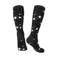 thumbnail image 4 of Daiia Sports Socks Crescent and Stars Printed Novelty Crew Socks for Men Women Knee High Socks Cotton Socks Soft & Breathable Support Unisex Socks, 4 of 9