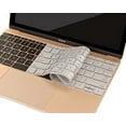 thumbnail image 3 of Mosiso Keyboard Cover for MacBook Pro 13 Inch 2017 & 2016 Release A1708 Without Touch Bar, MacBook 12 Inch A1534 Protective Skin, Gray, 3 of 4
