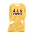 thumbnail image 2 of Hauts d'Entraînement pour Femmes Mode Décontractée Manches Longues Blouses & Chemises Col Rond T-Shirts Manches Longues pour Femmes en Liquidation, 2 of 3