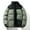B_ Army Green, variant on Winter Puffer Coat Hooded Down Jacket Men and Korean Fall Winter Men's Jacket Coat Bread Jacket Stand Collar Jacket Brown XXXL