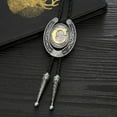 thumbnail image 4 of Vintage Bolo Tie for Men- Initial Letter ABCDMJR to Z Western Cowboy Bolo Tie for Women, 4 of 6