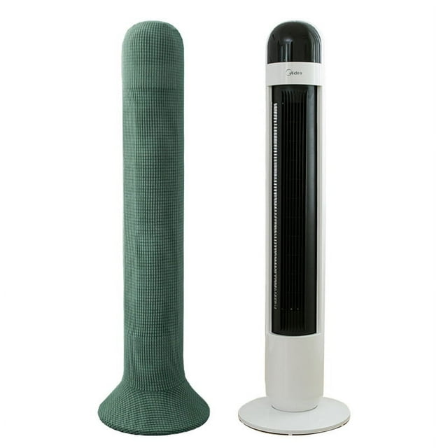 RV Cubierta de ventilador de torre de color sólido cubierta de polvo engrosada cubierta de ventilador eléctrico cubierta protectora (verde) brillar Electrónica