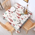 thumbnail image 2 of Multicolor Christmas Tree Pattern Square Tablecloth,Waterproof Square Table Cover,Wipeable Spillproof Washable Table Cover for Home Kitchen Party Decor 60"x60"(152x152cm), 2 of 6