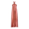 thumbnail image 5 of Summer Saving Wycnly Summer Dresses for Women Cocktail Party Prom Sexy off Shoulder Keyhole Loose Satin Long Dresses 2024 Sleeveless Halter Solid Maxi Formal Dress Red m, 5 of 6