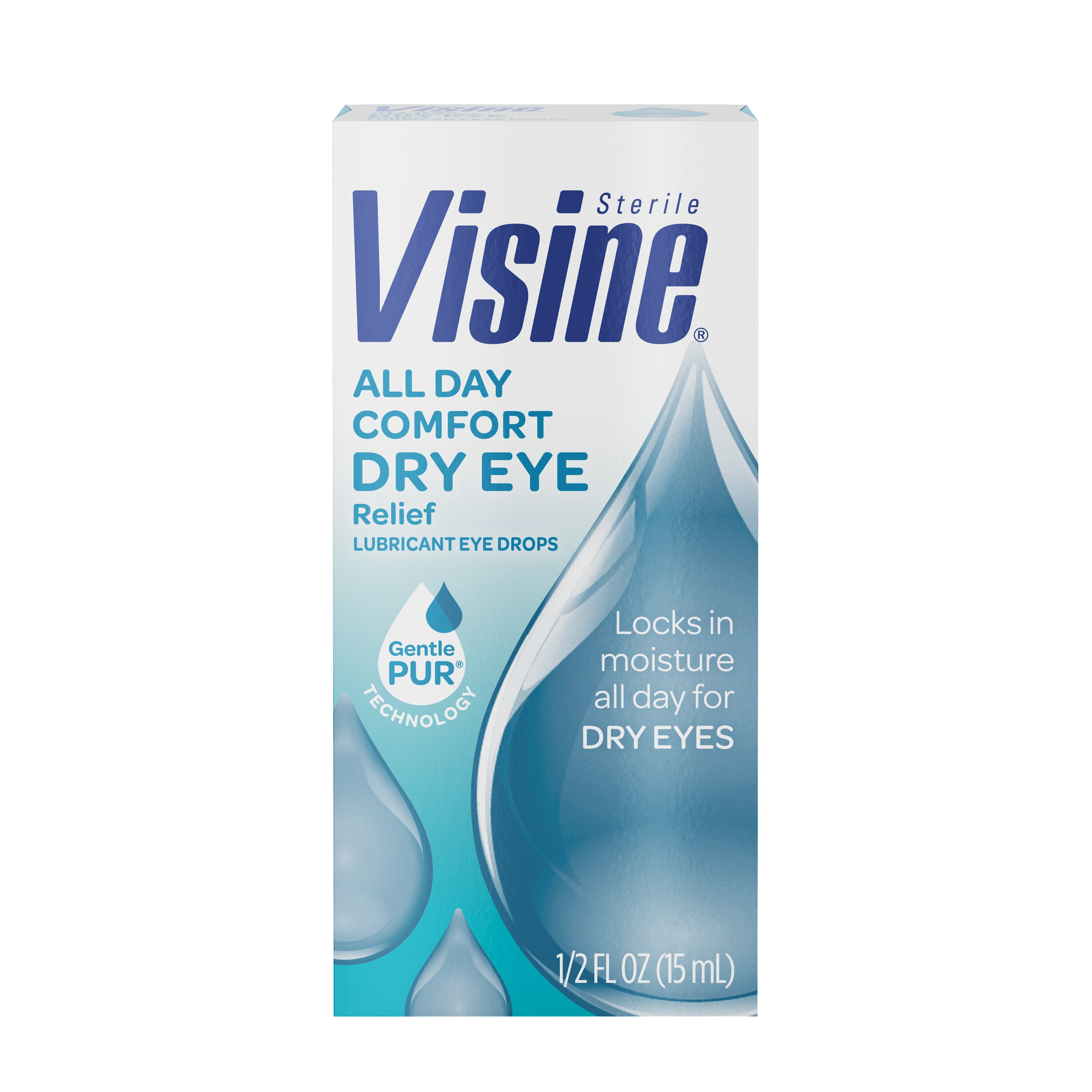 Visine All Day Comfort Dry Eye Relief Eye Drops, 0.5 fl. oz Walmart