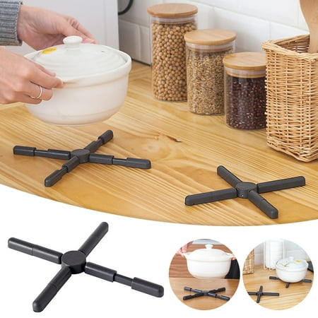

KKCXFJX Creative Foldable Heat Insulation Pad Portable Non-slip Insulating Compact Design Expandable Tabletop Pot Holder