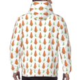 thumbnail image 7 of Sikiie Cute Carrot Print Men's Hoodie, Essentials Hoodie, Sweatshirt, Pullover Hooded Sweatshirt for Men-4X-Large, 7 of 7