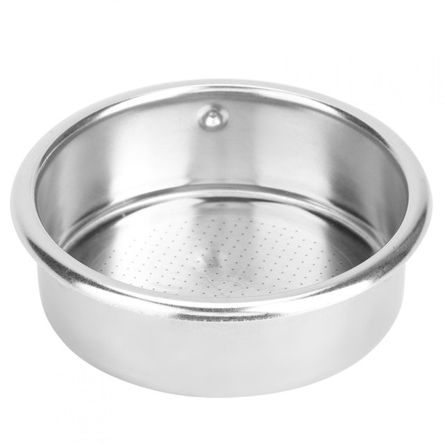58mm Coffee Filter Basket, Single Layer Coffee Strainer Basket Reusable Stainless Steel Coffee Filter for Esspesso Coffee Machine