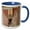 Blue/White, variant on 3drose, Portrait of Mao, Tiananmen Square Beijing, China-as07 Pox0499 - Pete Oxford, 11oz Two-tone Yellow Mug