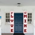 thumbnail image 4 of 2PCS Happy Valentines Day Banner for Valentines Day Decor Red Heart Valentines Day Door Porch Signs Decorations for Home Wall School Office Indoor Outdoor Party Supplies Decor, 4 of 5