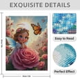 thumbnail image 3 of Diamond Art Kit for Adults, Cute Butterfly Bouquet Print No.1194 Diamond Painting for Adults Beginners, 5D DIY Diamond Art Painting Kits, Colorful Diamond Painting Craft for Home Decor 12x16, 3 of 7