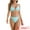 Light Blue, variant on Women's Ribbed Textured Halter Bikini Set X-Small Light Blue