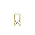 thumbnail image 3 of Pemberly Row Stainless Steel Console in White Lacquer & Gold, 3 of 4