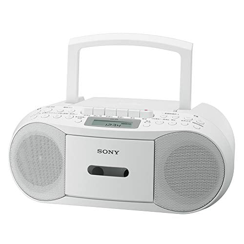 entusiasmo consultor construir Sony CD radio cassette player recorder CFD-S70 : FM / AM / wide FM  compatible Recordable white CFD-S70 IN - Walmart.com