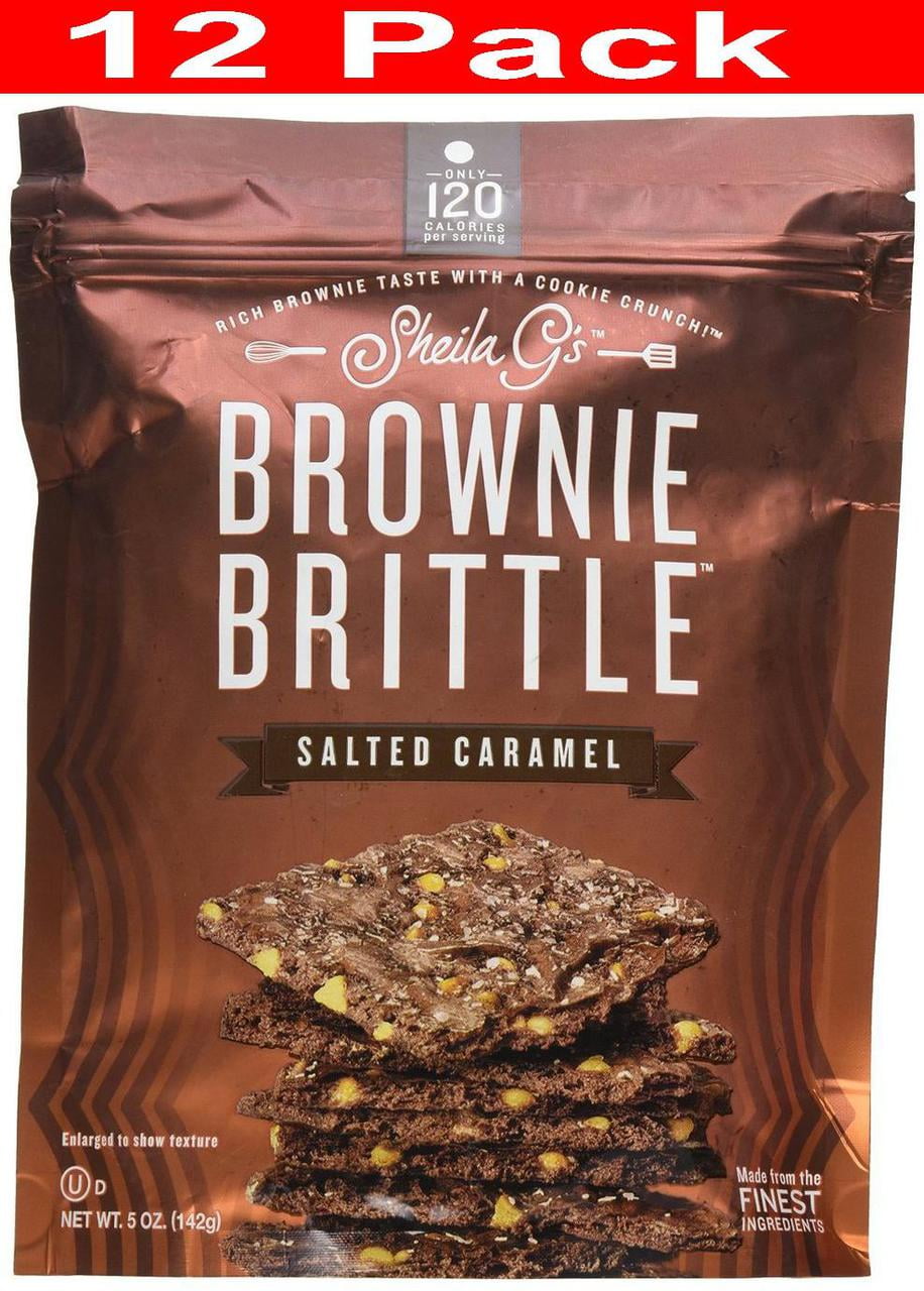 12 PACKS Sheila G's Brownie BrittleSalted Caramel5 oz