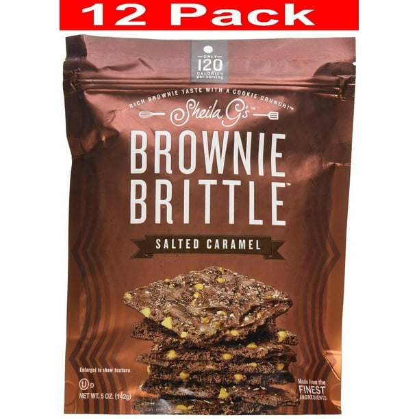 12 PACKS Sheila G's Brownie BrittleSalted Caramel5 oz