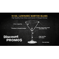 thumbnail image 3 of Martini Glasses by ARC 10 oz. Set of 10, Bulk Pack - Perfect for Hotel, Bar, Restaurant or Lounge - Clear, 3 of 5