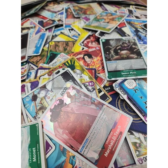 One Piece Trading Cards, 100 Card Lot with Guaranteed Foils!