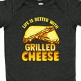 thumbnail image 4 of Inktastic Life is Better with Grilled Cheese Boys or Girls Baby Bodysuit, 4 of 5
