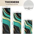 thumbnail image 4 of Teal Gold Marble Pattern Kitchen Rugs Sets Of 3,Kitchen Runner Rugs Non Skid Washable,Decorative Kitchen Floor Mats for Kitchen,Sink,Laundry,17"x30"+ 17"x47" + 17"x59", 4 of 6