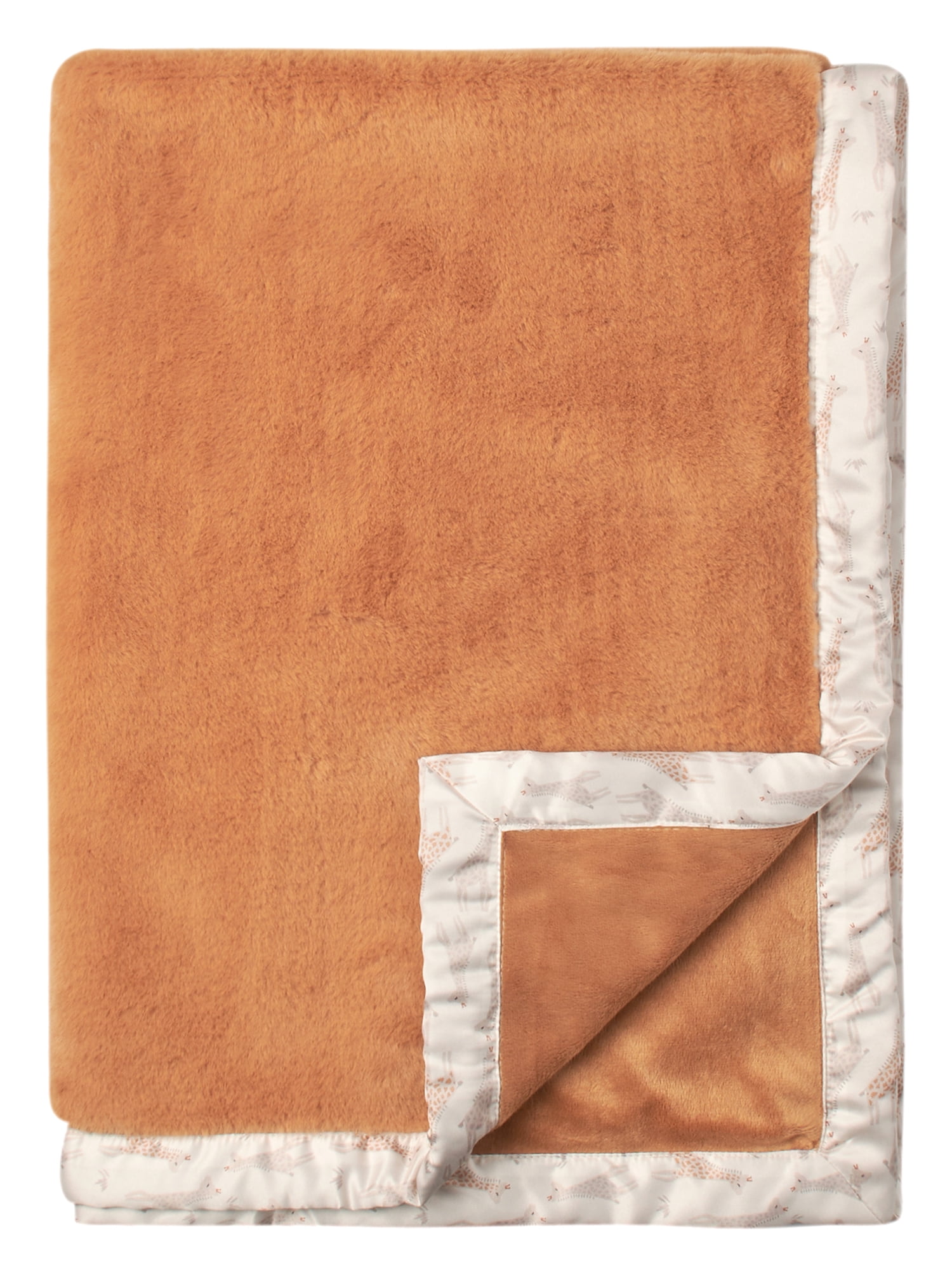 Modern Moments by Gerber Baby & Toddler Boy Plush Blanket with Satin Trim, Terracota