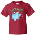 thumbnail image 3 of Inktastic I Want a Hippopotamus for Christmas Hippo in Santa Hat Youth T-Shirt, 3 of 5