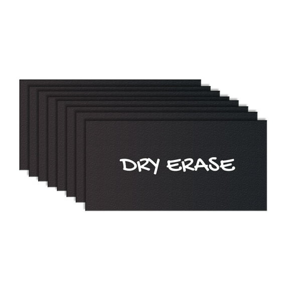 Black Dry Erase Chalkboard Magnetic Shelf Label Magnets. Perfect for Kitchen of Office. (1"x 2")