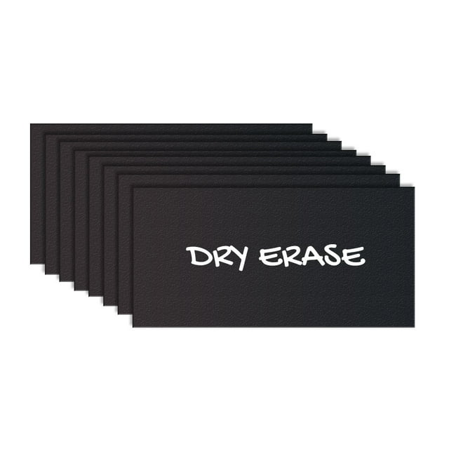 Black Dry Erase Chalkboard Shelf Label Perfect for Kitchen of Office. (1"x 2