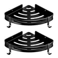 thumbnail image 2 of Bath Kitchen Aluminum Alloy Shower Corner Storage Shelf Holder Rack Organiser, 2 of 9