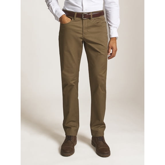 Chaps Men’s and Big Men’s Seacoast Wash Stretch Twill 5-Pocket Pants, Sizes 30-40