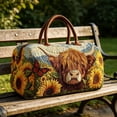 thumbnail image 6 of Cow Plaid Patchwork Travel Bag with Spacious Storage and Adjustable Shoulder Strap for Weekend Gym and Daily Commute Fashion Accessory, 6 of 7