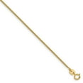 thumbnail image 1 of 14K Yellow Gold bracelet Chain style Spiga (Wheat) Pendant Diamond-cut 7 in 1 mm, 1 of 4