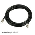 thumbnail image 4 of Uxcell 16.4 Feet RG58 50 Ohm Coaxial Cable with BNC Male to BNC Male Connectors Plastic Black 1pcs, 4 of 5