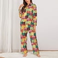 thumbnail image 2 of Naloa Cute Cartoon Cat Pajamas for Women Set, Womens Pajama Sets, Lounge Sets for Women, 2pjs for Women-Large, 2 of 7