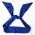 thumbnail image 3 of Cinta Para el pelo con lazo liso Cola Bandas Para el sudor deportivas Unisex Azul, 3 of 8