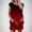 Red, variant on YHAJDS Casual Outfit Set for Women Print 2 Piece Sleeveless Round Neck Top Drawstring Pants