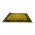 thumbnail image 2 of Ahgly Company Indoor Round Persian Yellow Bohemian Area Rugs, 6' Round, 2 of 4
