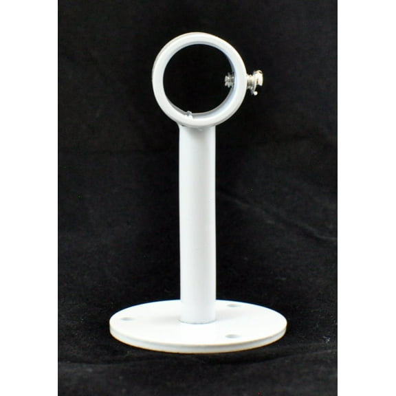 Urbanest Ceiling/Wall Brackets 3/4"-5/8" Rod, Glossy White, Set of 2