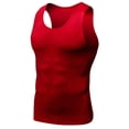 thumbnail image 1 of pstuiky Camiseta sin mangas para hombre, Camiseta deportiva ajustada sin mangas de color liso para hombre. Camisas para hombres xl, 1 of 5